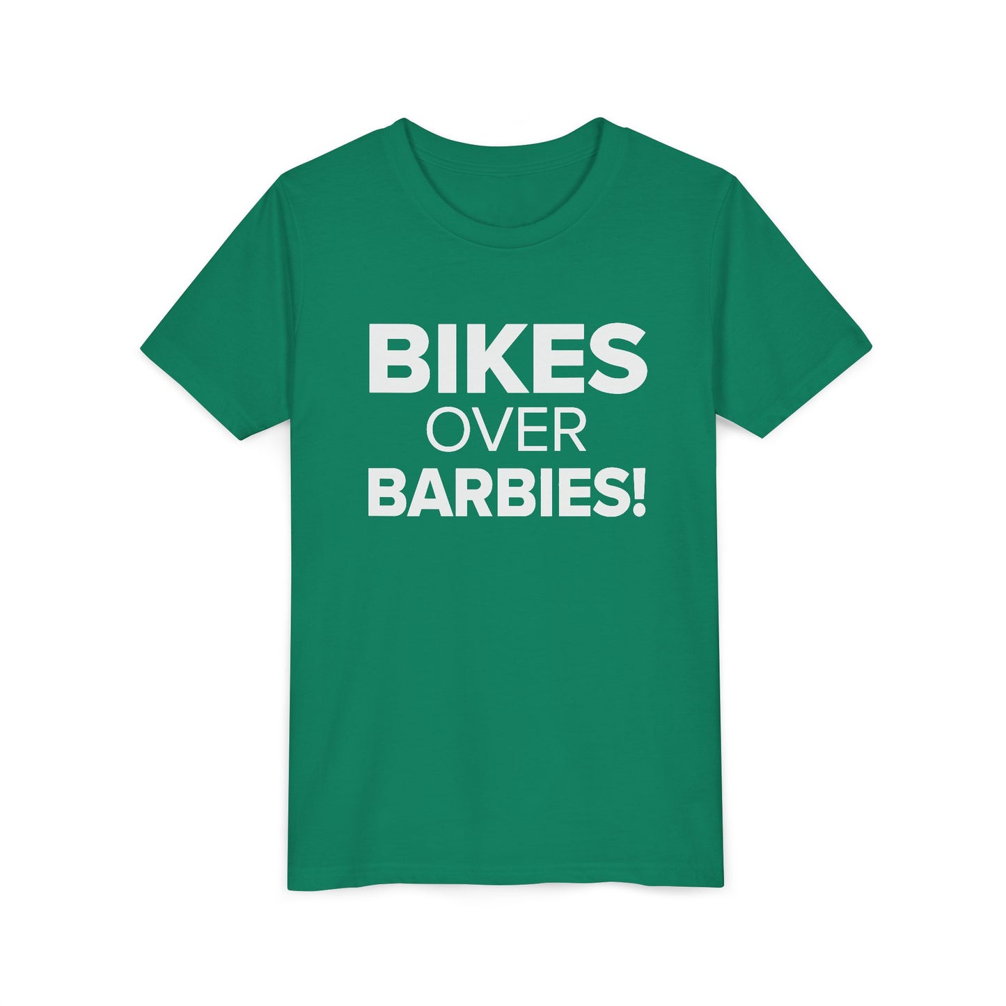 Bikes Over Barbies - Youth Girls Cotton Tee