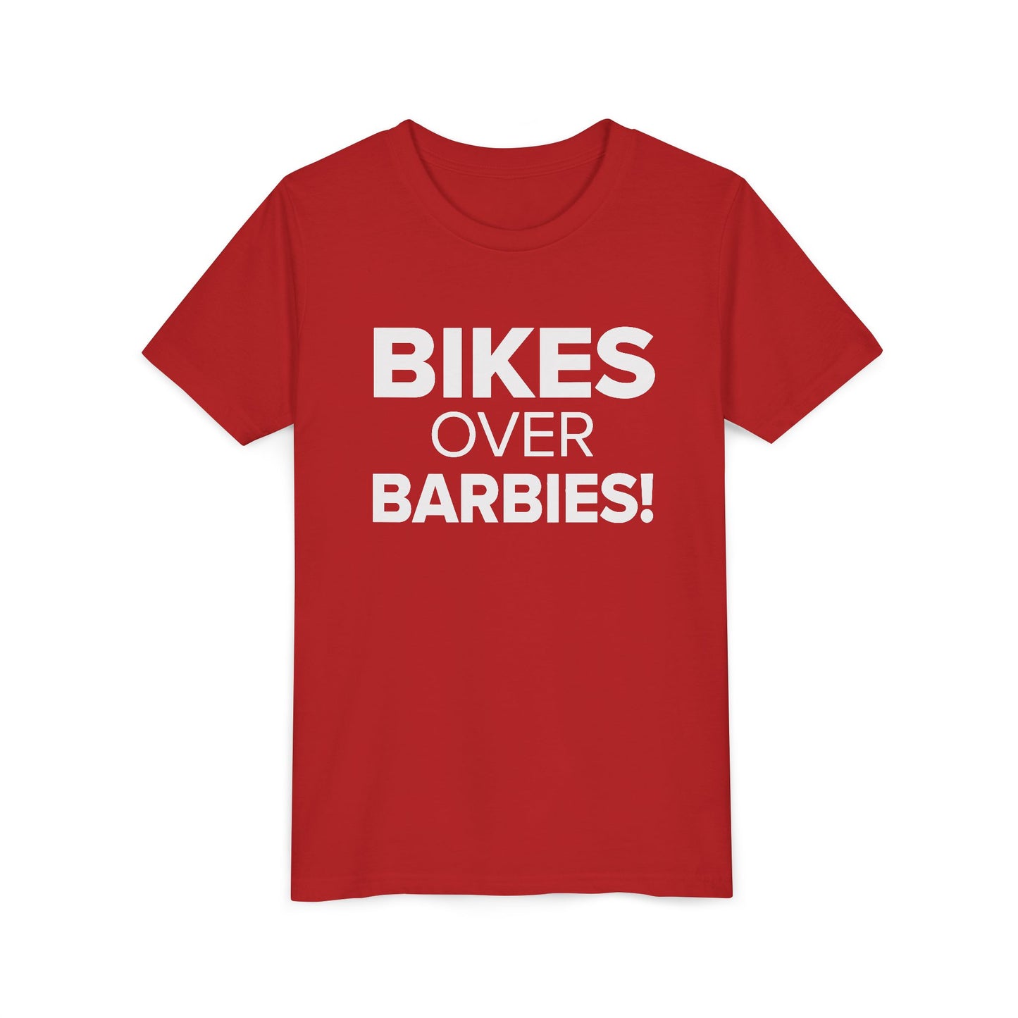 Bikes Over Barbies - Youth Girls Cotton Tee