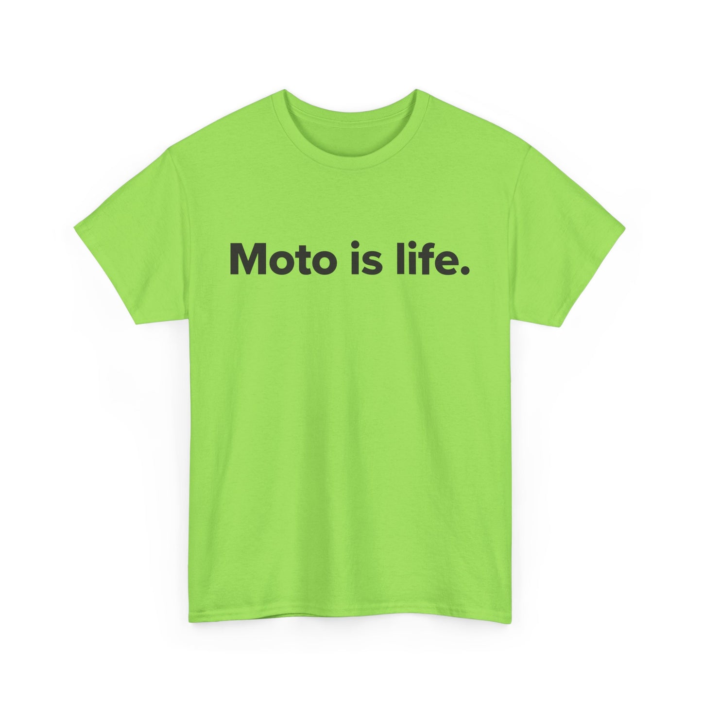 Moto is life. - Adult Unisex Cotton Tee