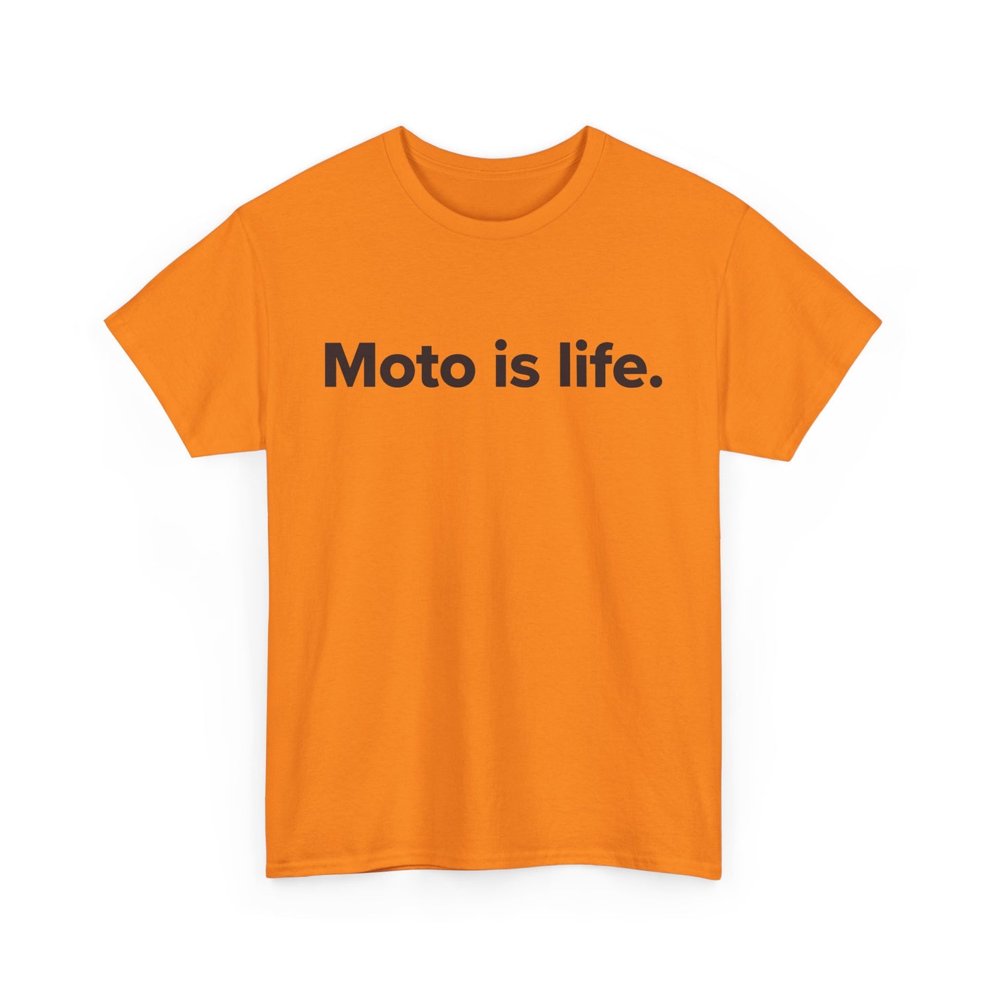 Moto is life. - Adult Unisex Cotton Tee