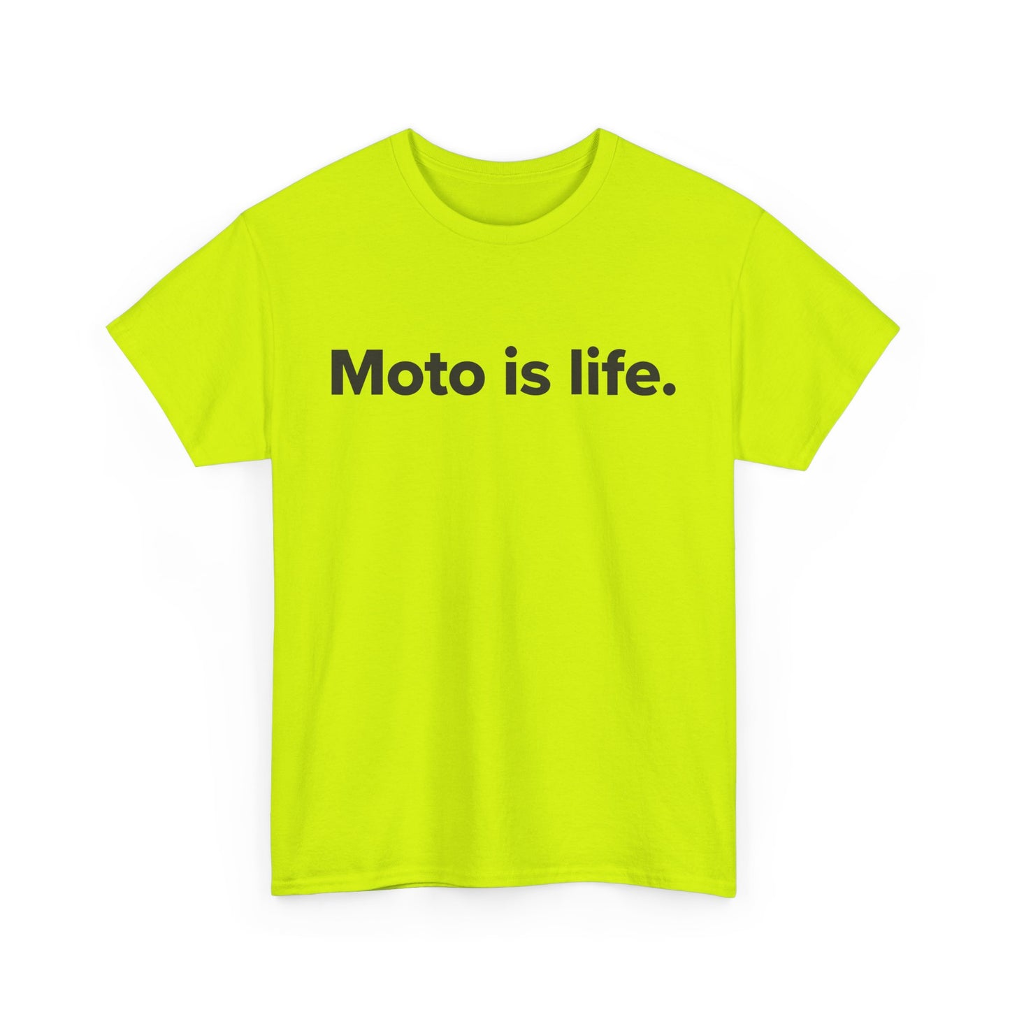 Moto is life. - Adult Unisex Cotton Tee