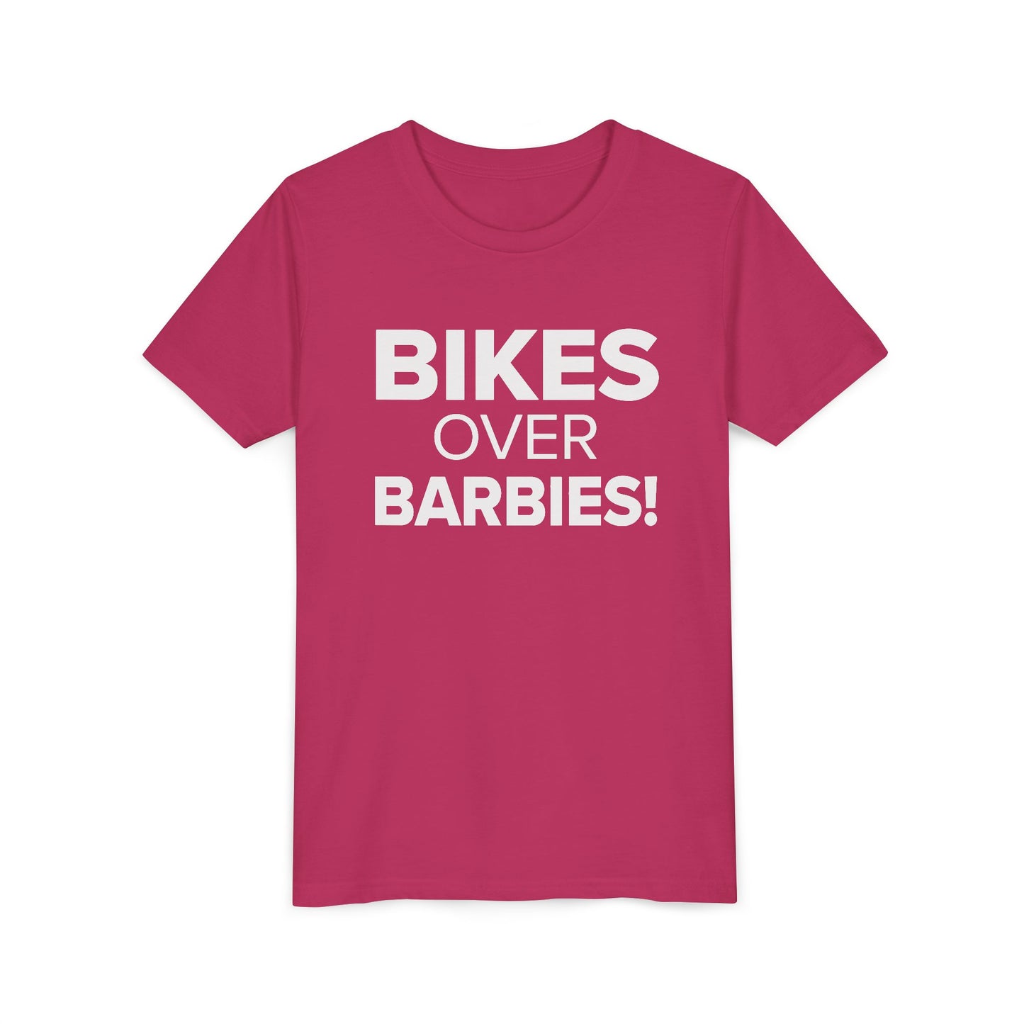 Bikes Over Barbies - Youth Girls Cotton Tee