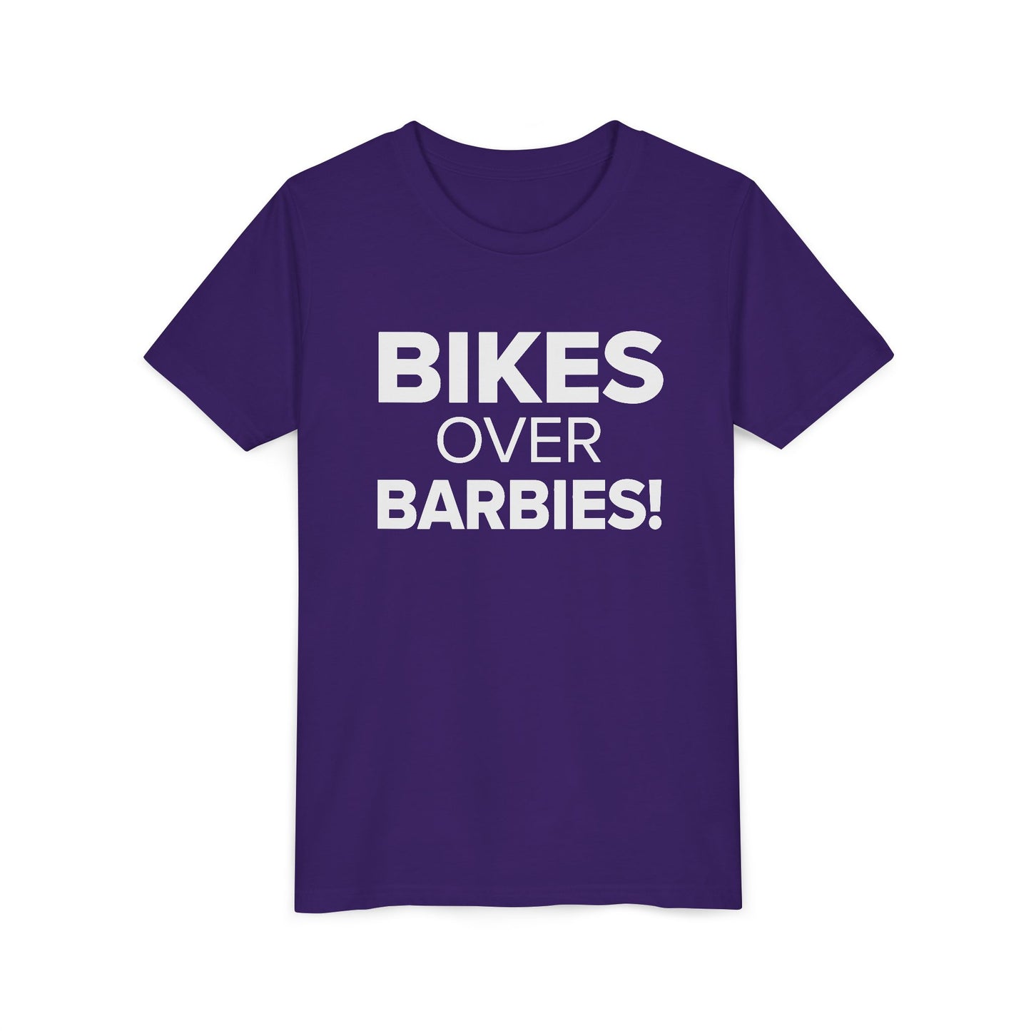 Bikes Over Barbies - Youth Girls Cotton Tee