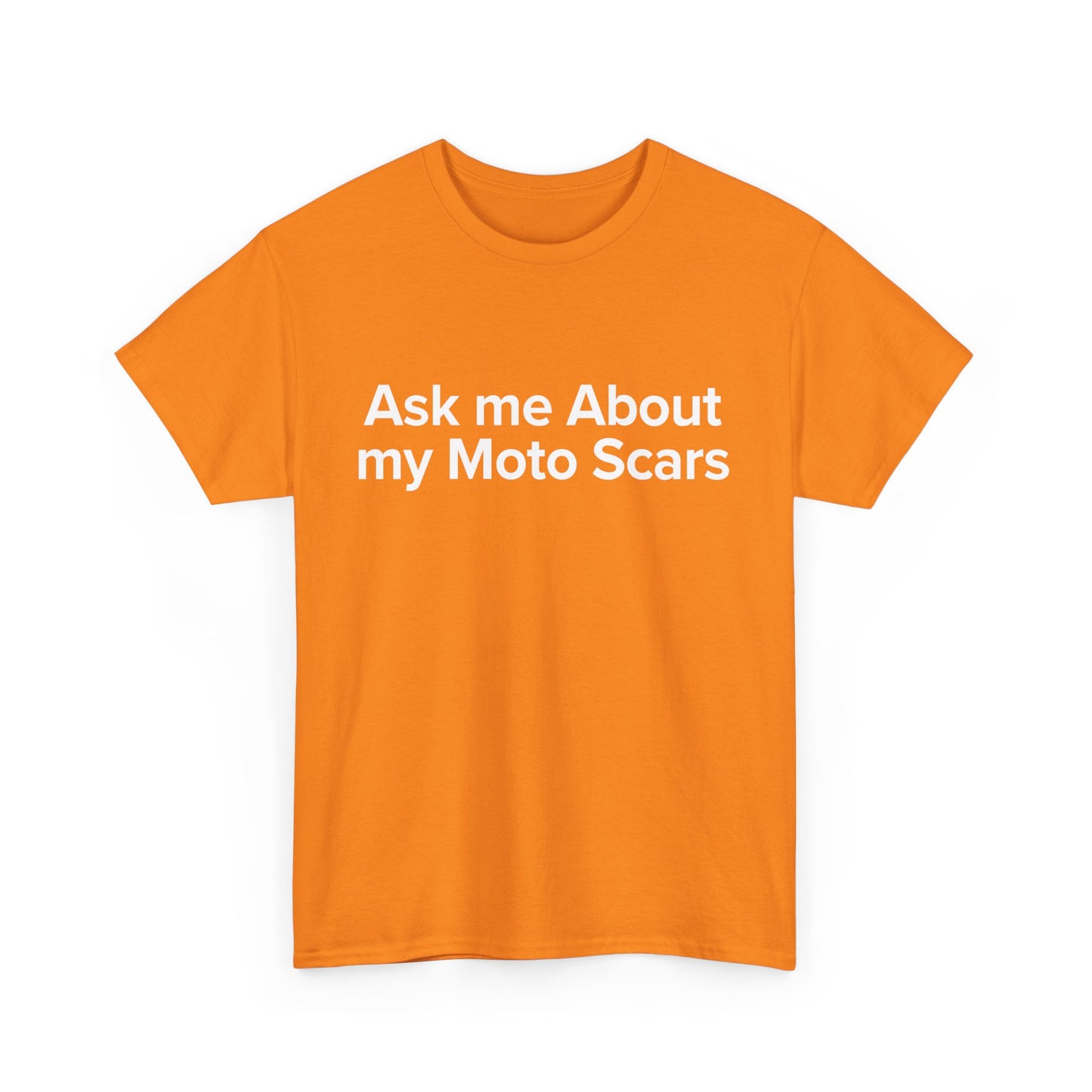 Ask Me About My Moto Scars - Adult Unisex Cotton Tee