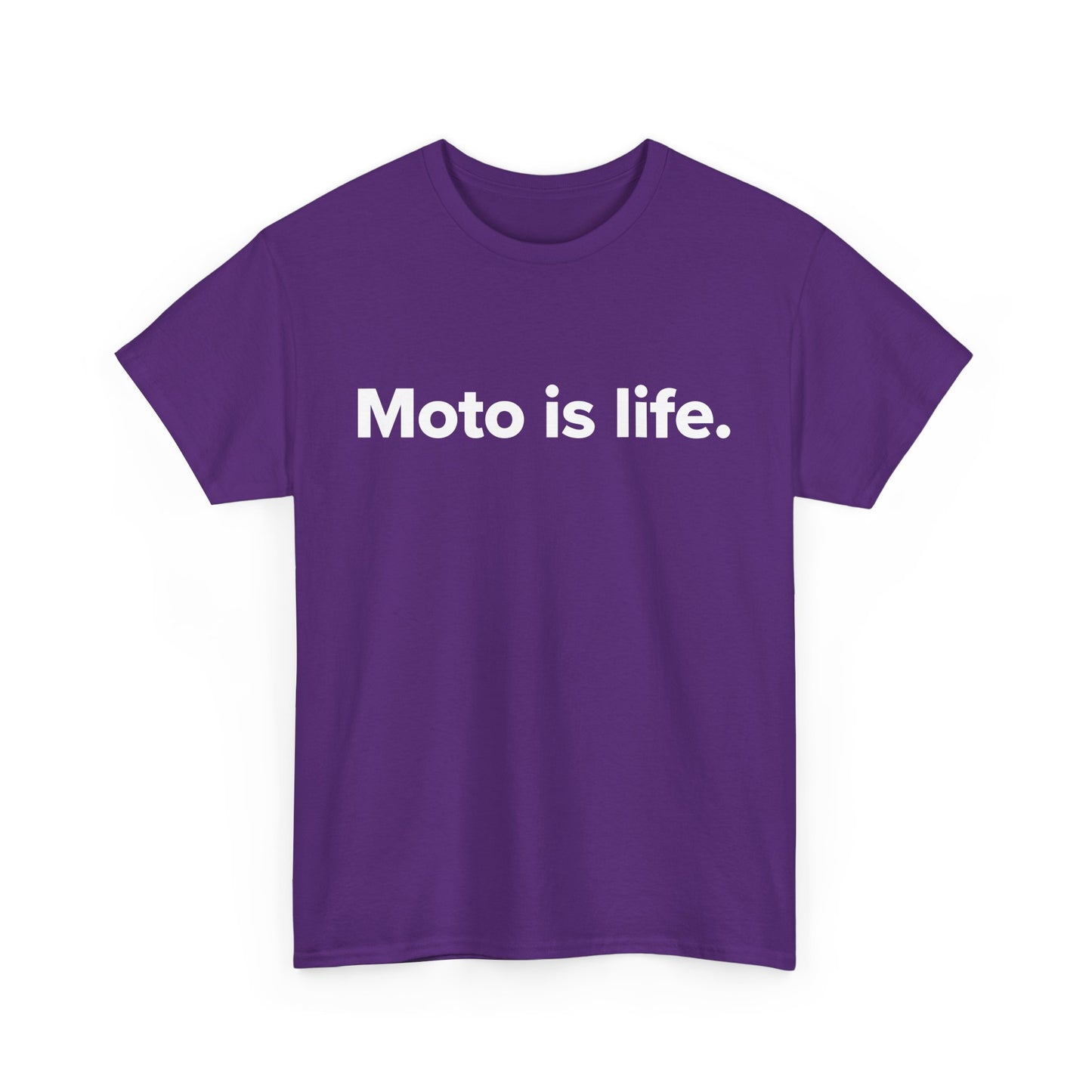 Moto is life. - Adult Unisex Cotton Tee