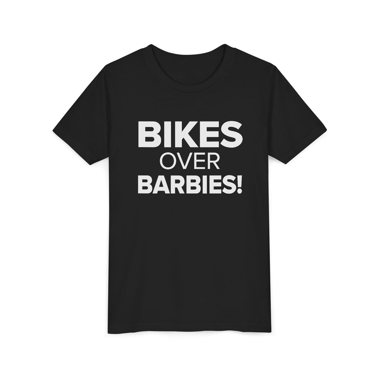 Bikes Over Barbies - Youth Girls Cotton Tee