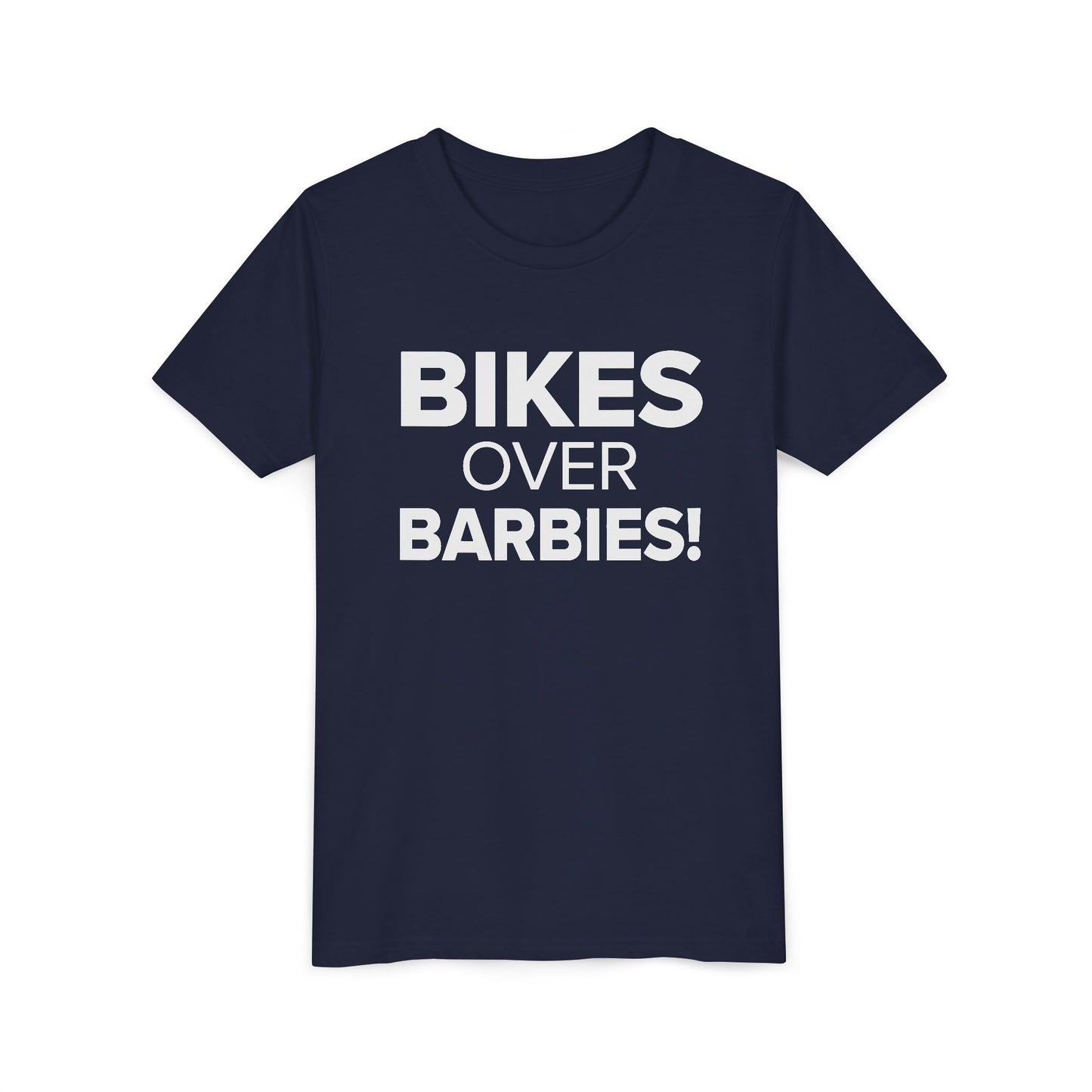 Bikes Over Barbies - Youth Girls Cotton Tee