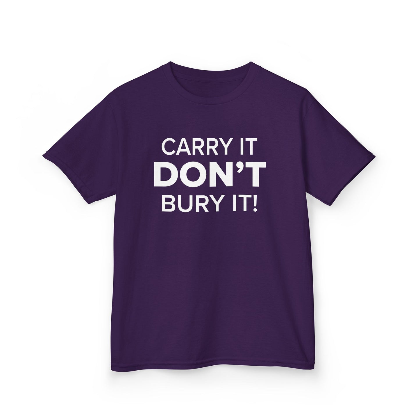 Carry It, Don't Bury It! - Youth Unisex Cotton Tee
