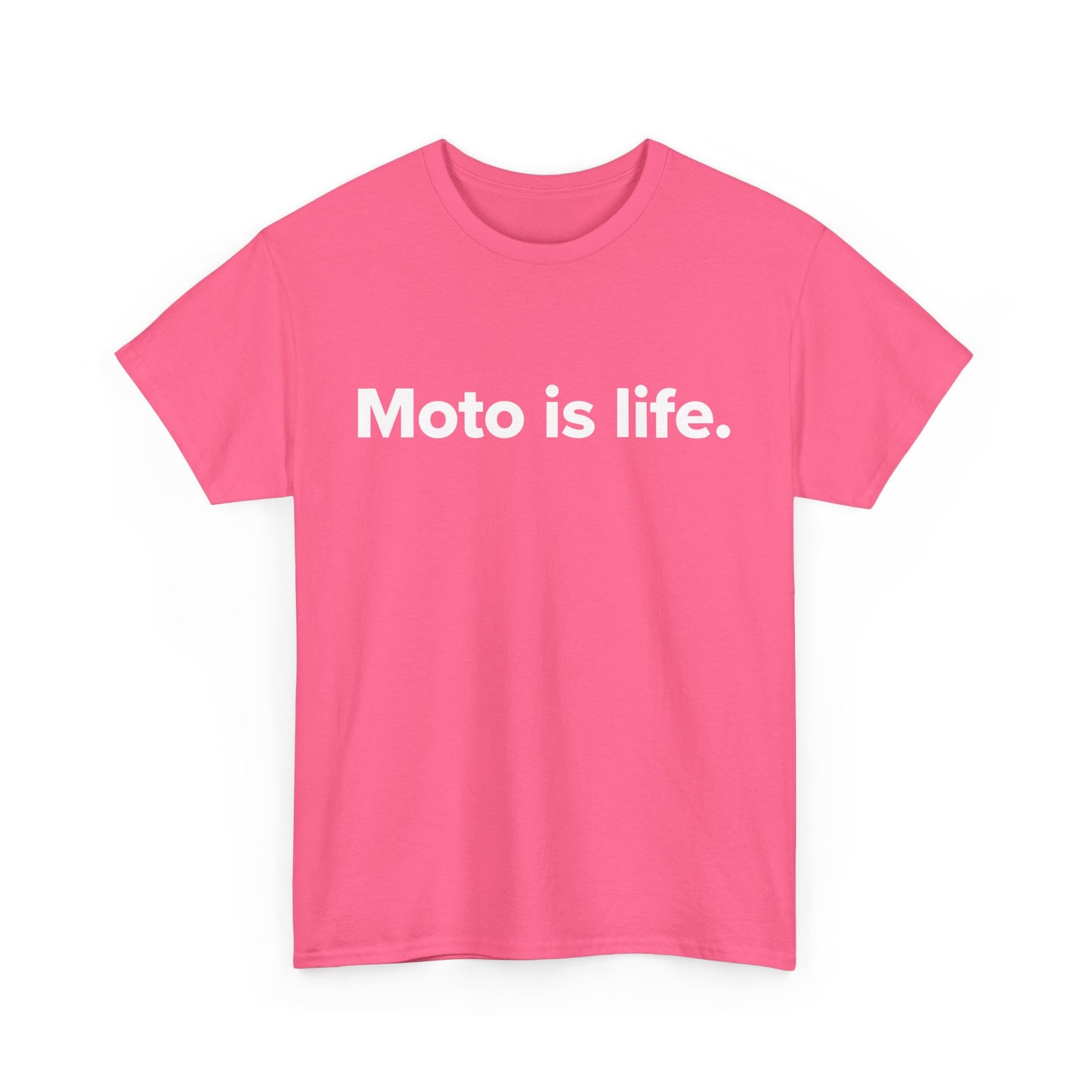 Moto is life. - Adult Unisex Cotton Tee