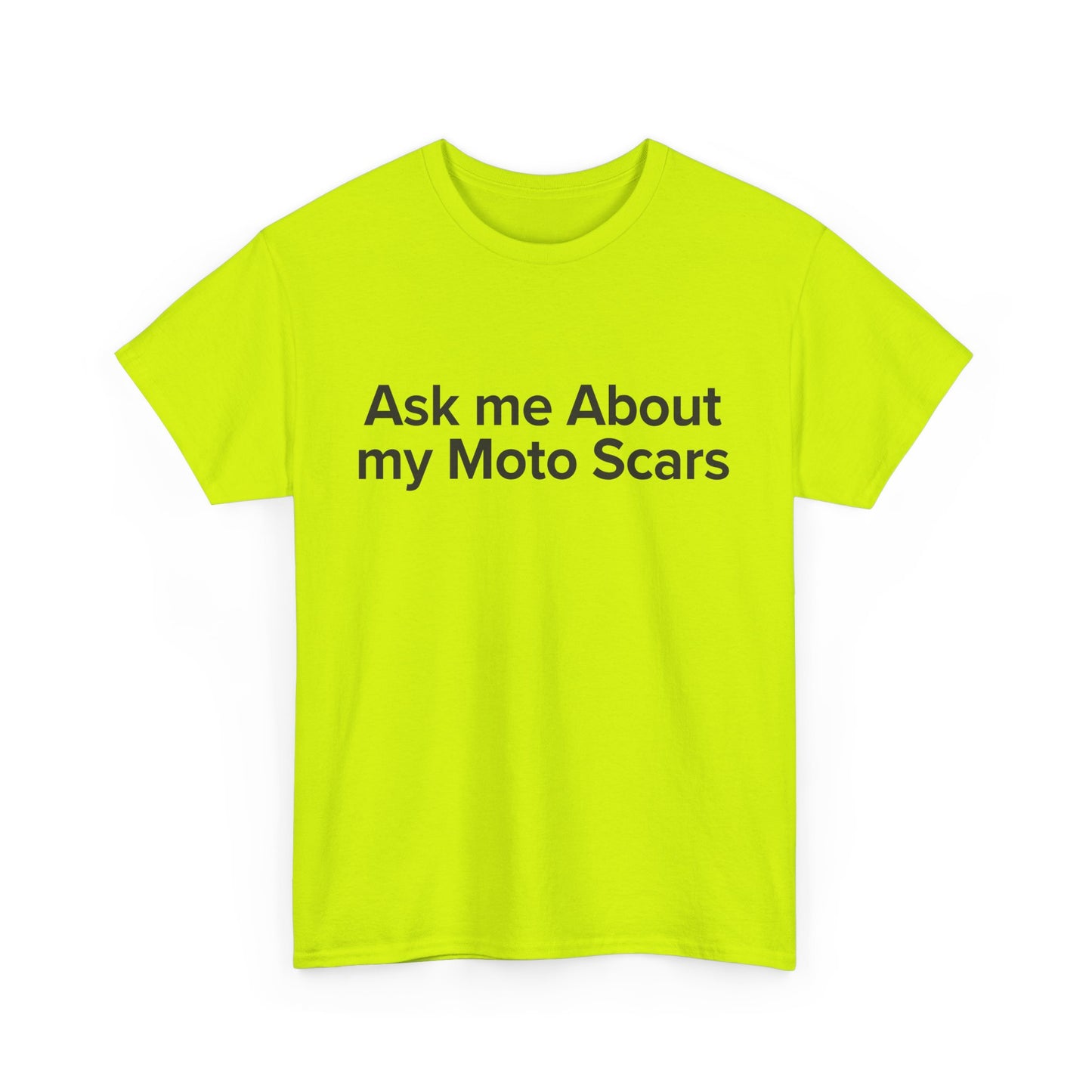 Ask Me About My Moto Scars - Adult Unisex Cotton Tee
