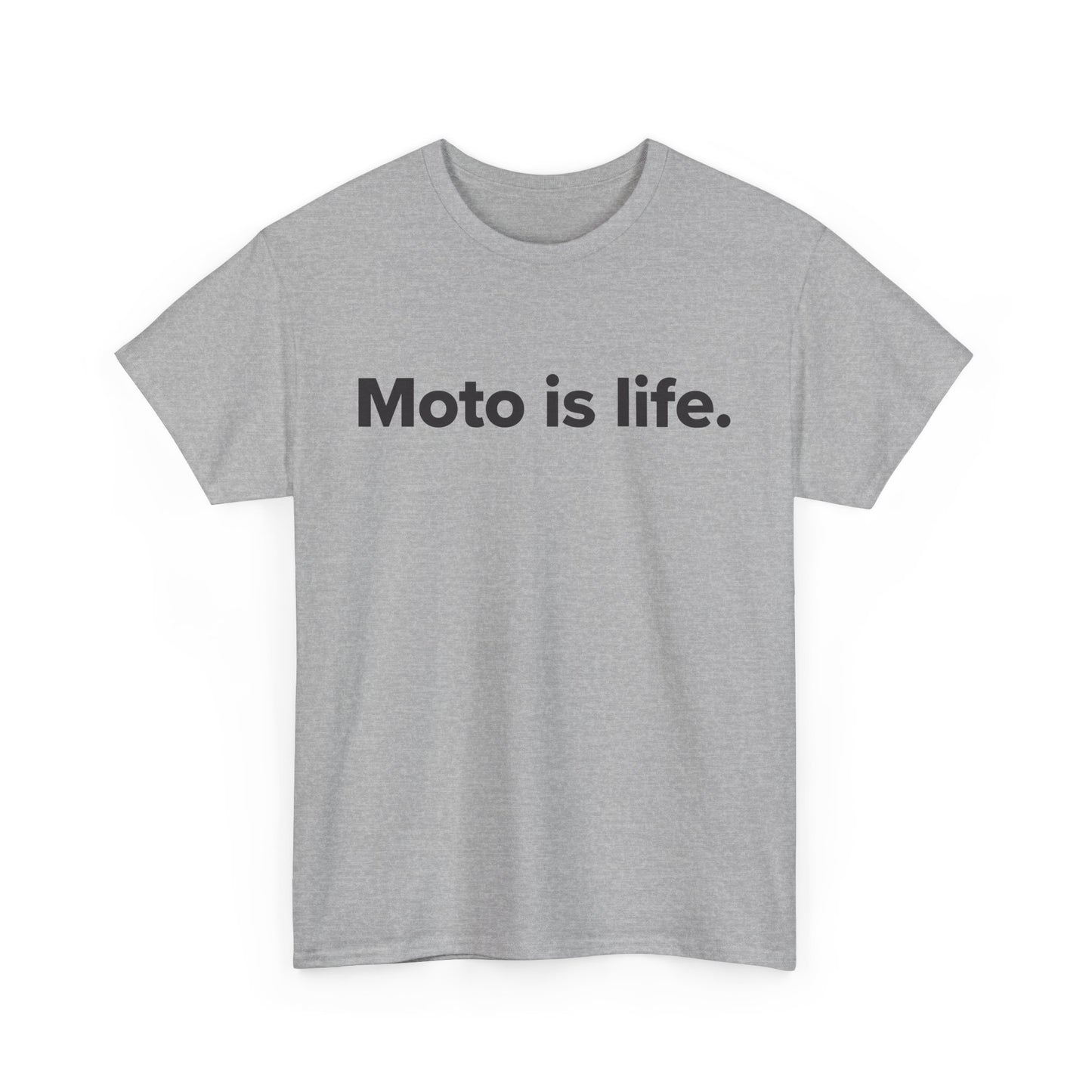 Moto is life. - Adult Unisex Cotton Tee