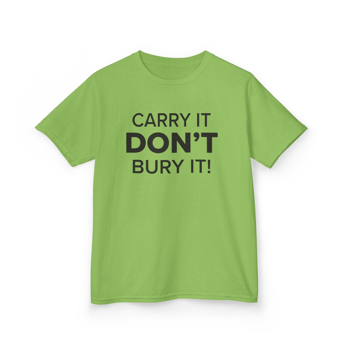 Carry It, Don't Bury It! - Youth Unisex Cotton Tee