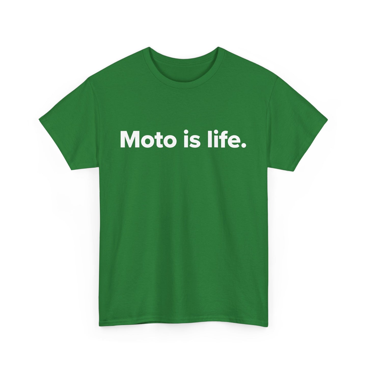 Moto is life. - Adult Unisex Cotton Tee