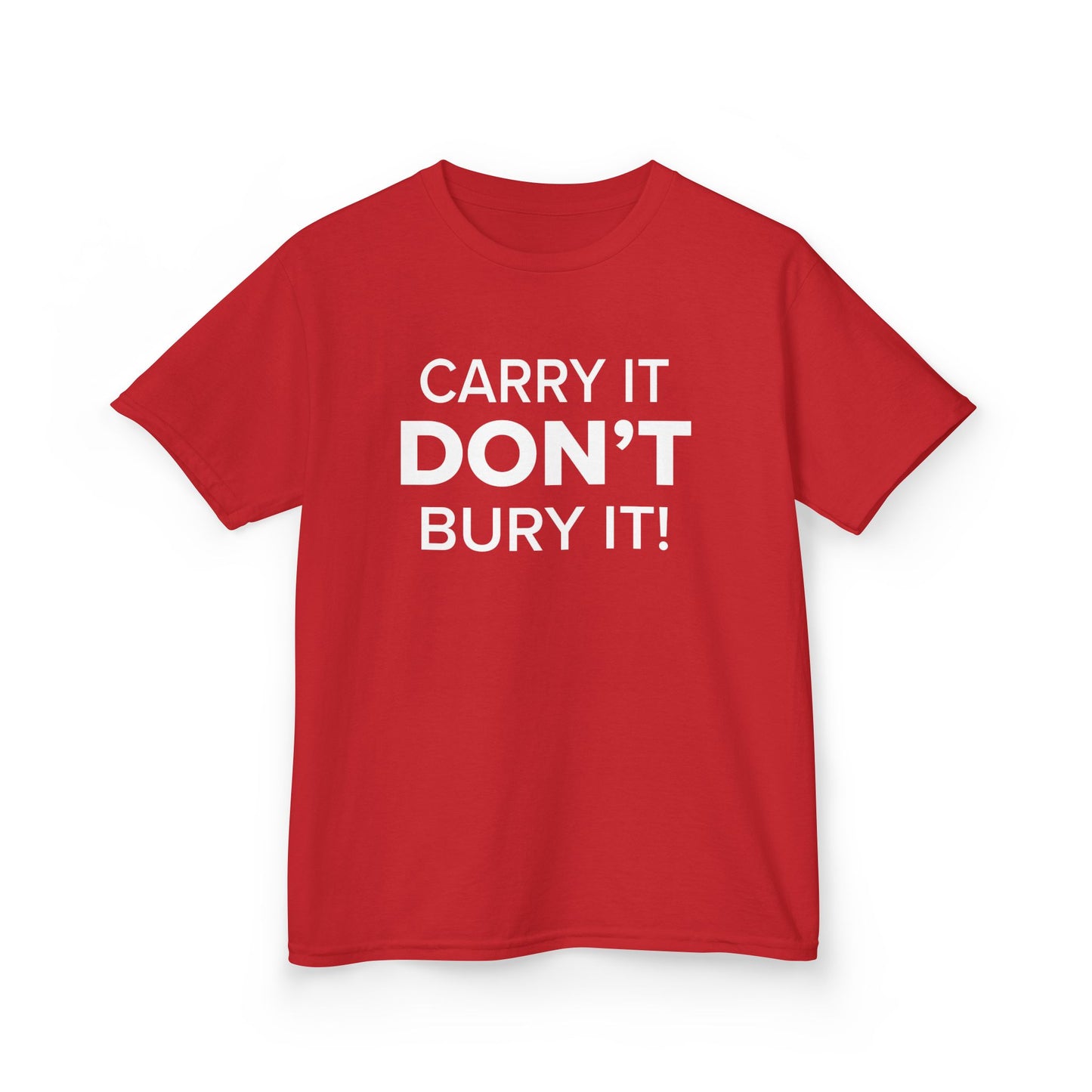 Carry It, Don't Bury It! - Youth Unisex Cotton Tee