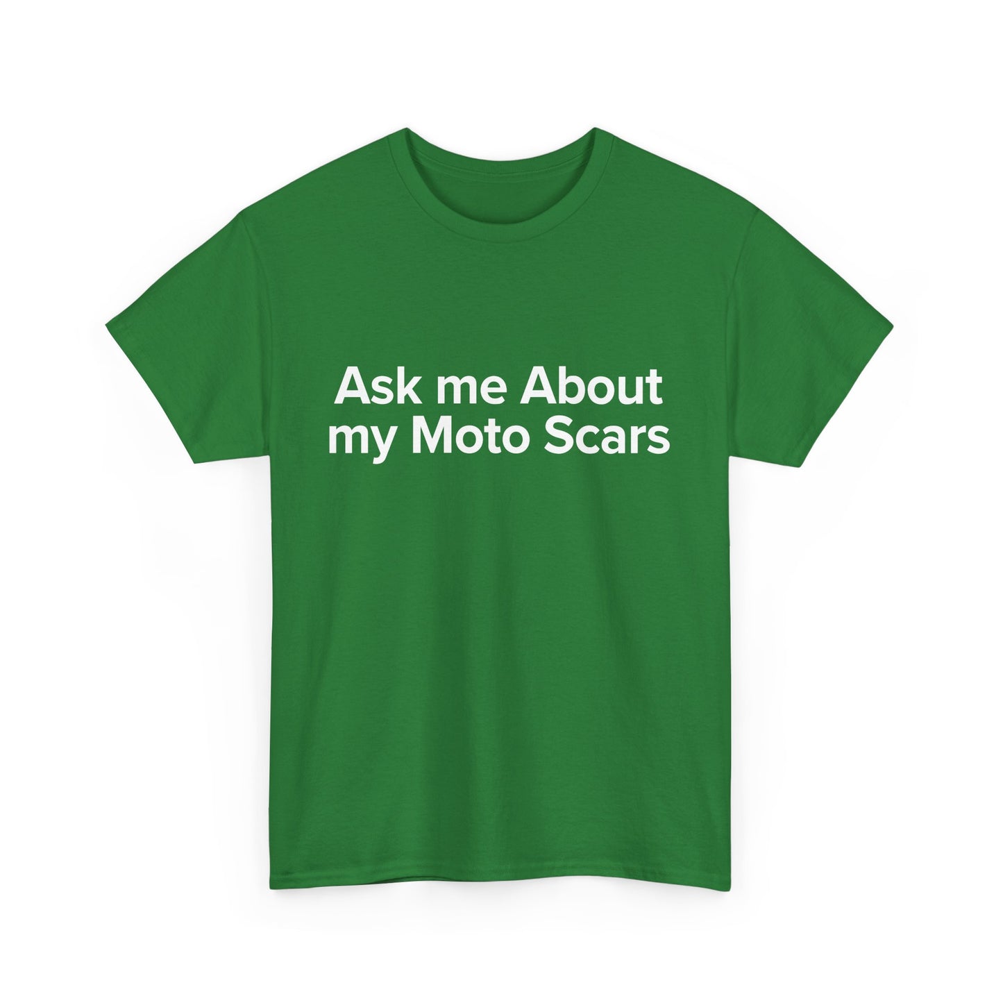 Ask Me About My Moto Scars - Adult Unisex Cotton Tee