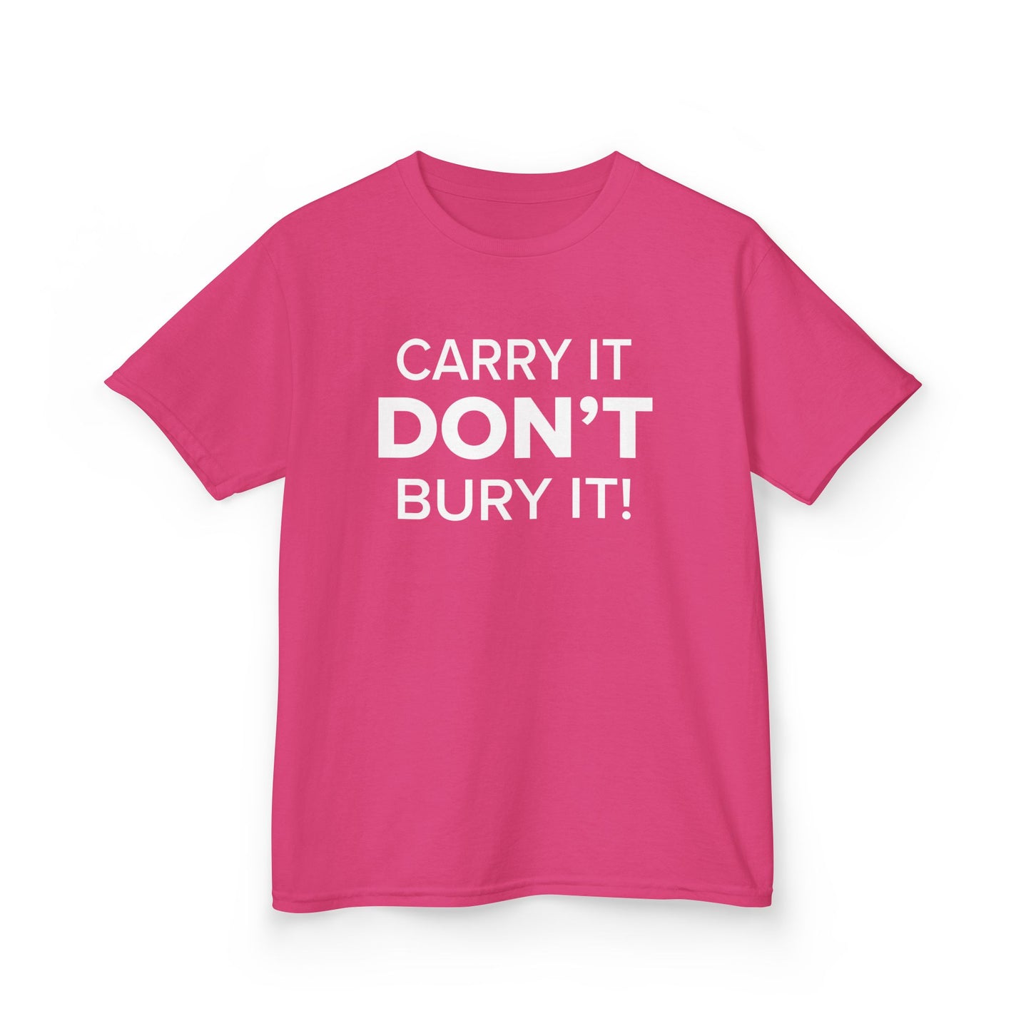 Carry It, Don't Bury It! - Youth Unisex Cotton Tee