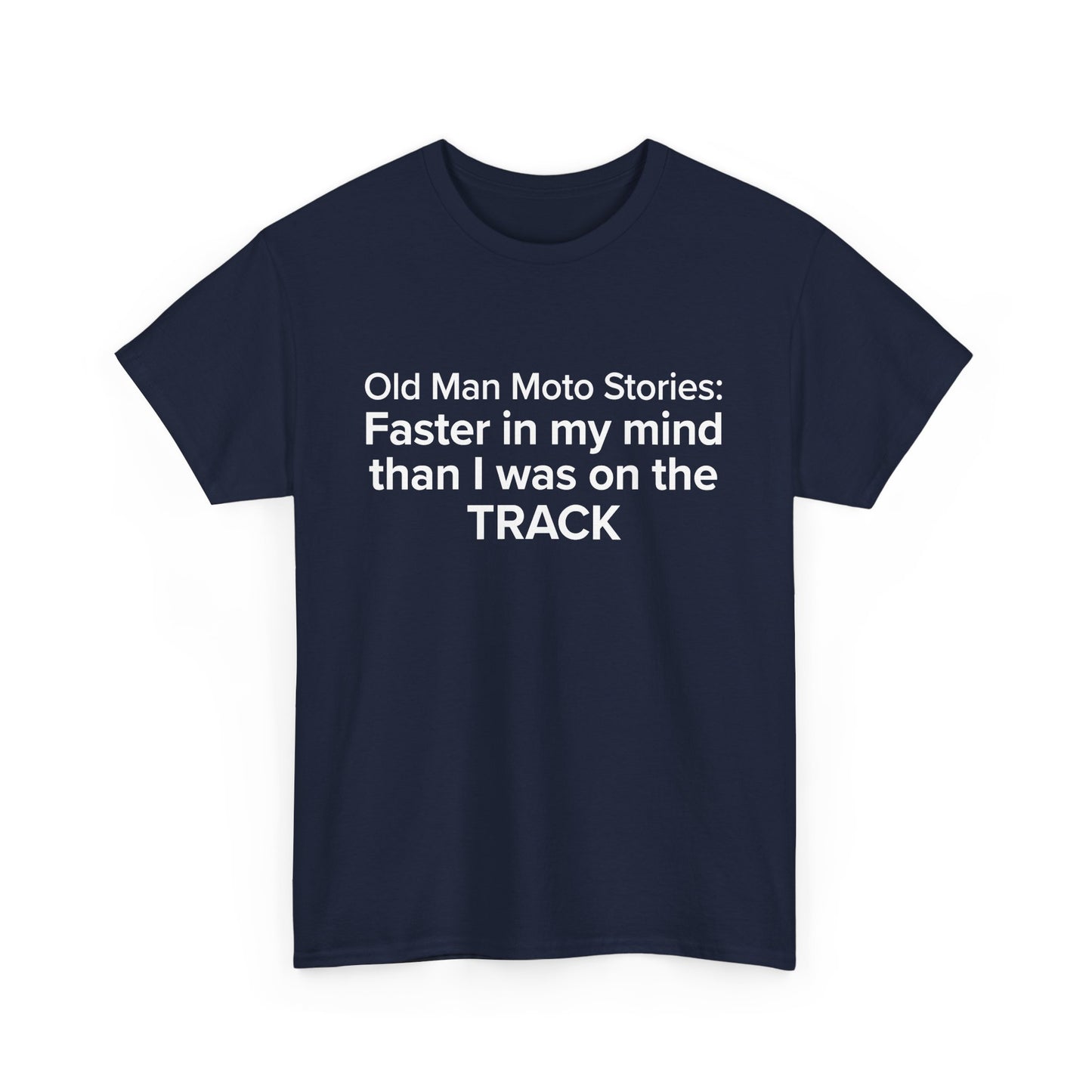 Old Man Moto Stories - Adult Unisex Cotton Tee